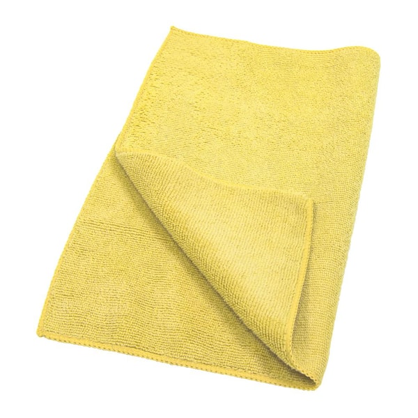POLYTE Premium Lint Free Microfiber Washcloth Face Towel, 13 x 13 in, Set  of 6 (White)