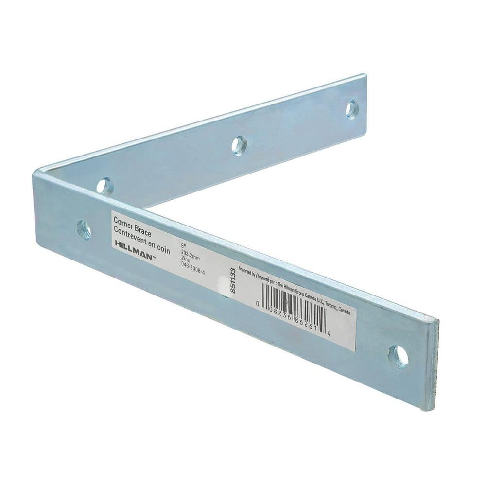 8 x 1-1/4 in. Zinc Plated Corner Brace (5-Pack) price history on PriceWatchPro