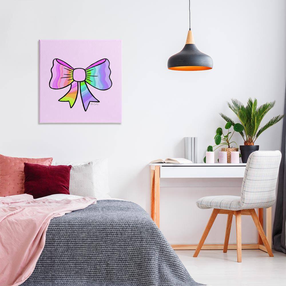 Pastel Rainbow Ombre Ribbon by Katie Conley Unframed Abstract Graphic Art Print 30 in. x 30 in. price history on PriceWatchPro