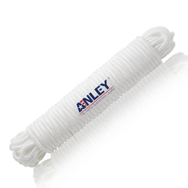 50 ft. Flag Pole Halyard Rope, Suitable for Climbing, Swing, Camping Tent, Clothesline and Boats - Double Braided