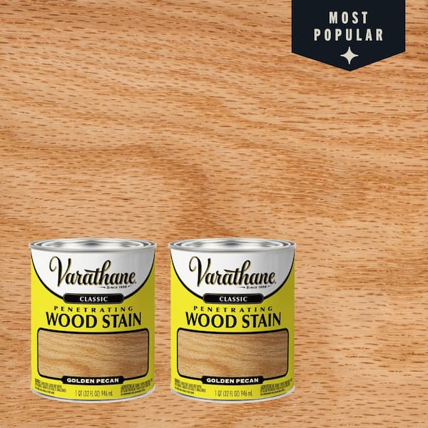 Varathane 1 Quart Golden Pecan Classic Interior Wood Stain (2-Pack)