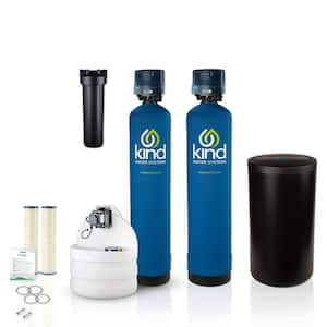 Kind Water Systems Whole House Chemical Injection Iron and Sulfur System with Water Softener and Carbon Filter for Wells