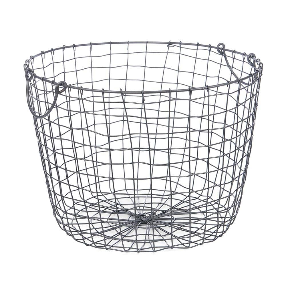 Bindle & Brass 13.75 in. Wire Basket With HandlesBBD101481 The Home