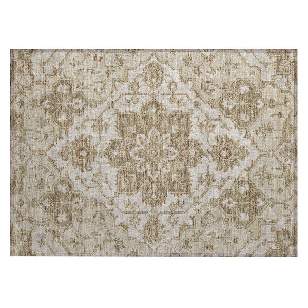 Chantille Machine Washable Indoor/Outdoor Abstract ACN3027 Beige 2 ft. x 3 ft. Accent Rug