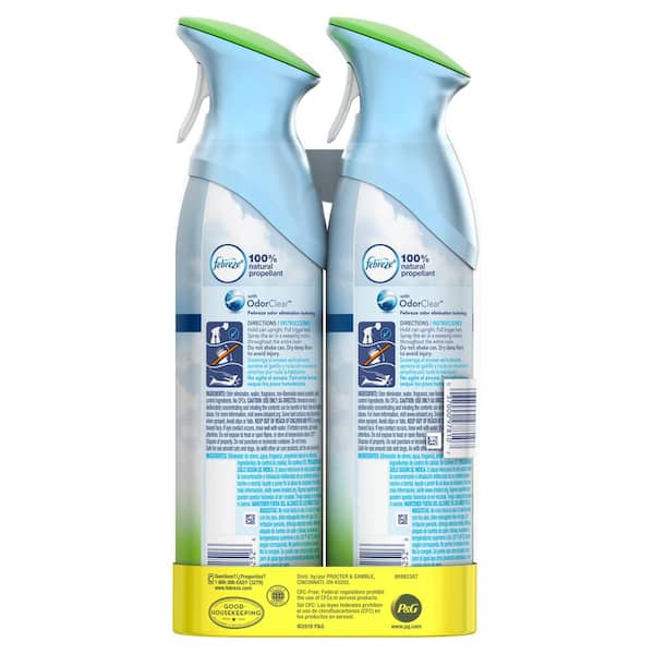 Febreze Odor-fighting Air Freshener - Heavy Duty Crisp Clean - 17.6oz/2pk :  Target