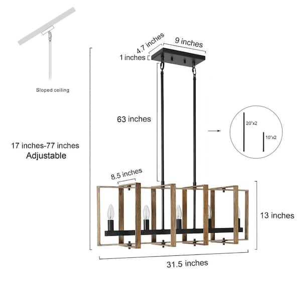 Ivy leaves Hanging wooden chandelier lamp shade Pendant light template –  VectorPort