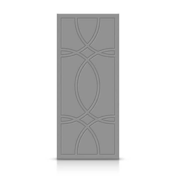 CALHOME 42 in. x 96 in. Hollow Core Light Gray Painted Composite MDF Interior Door Slab