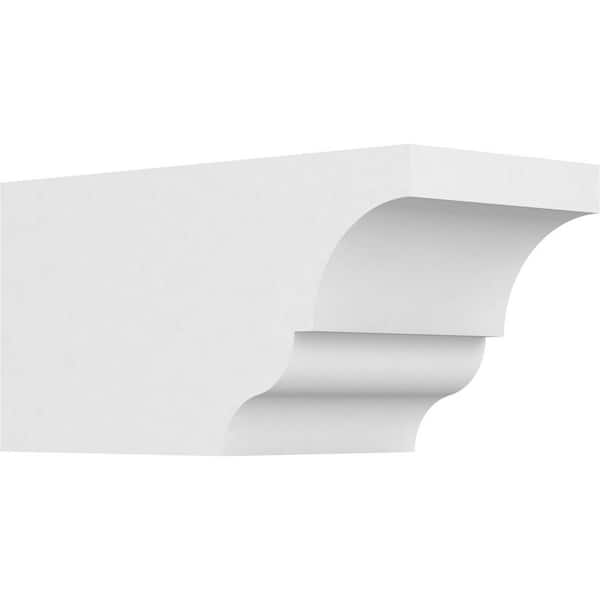 Ekena Millwork 6 in. x 6 in. x 12 in. Asheboro PVC Rafter Tail Brace