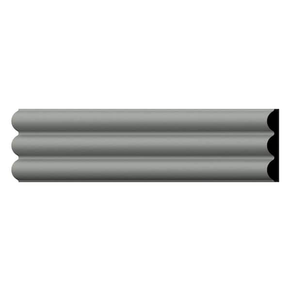 Ekena Millwork 3 in. D x 3 in. W x 11.75 in. L Primed Polyurethane Panel Moulding