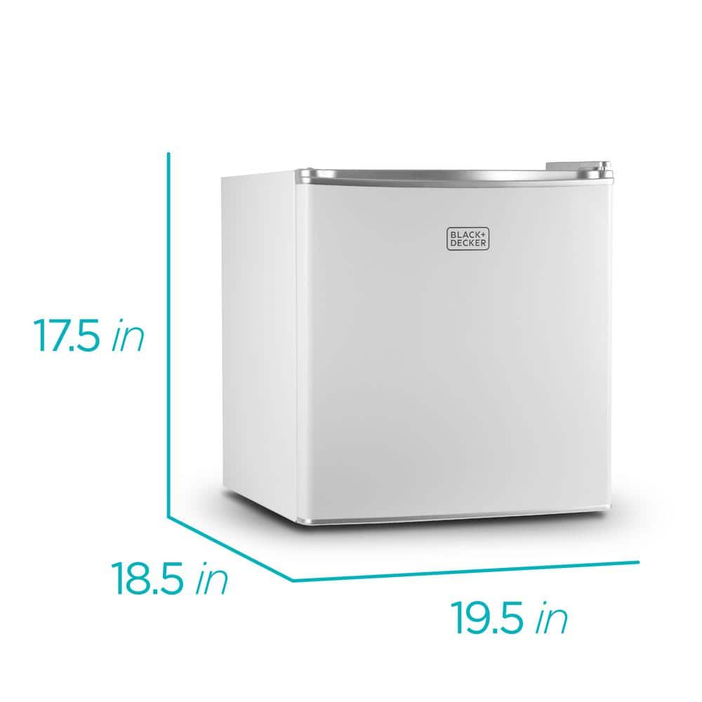 Compact White Energy Star Mini Fridge with Freezer, 1.7 Cu. Ft.