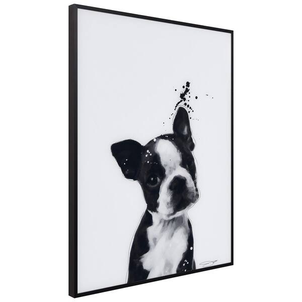 Empire Art Direct Beagle B and W Pet Paintings on Printed Glass