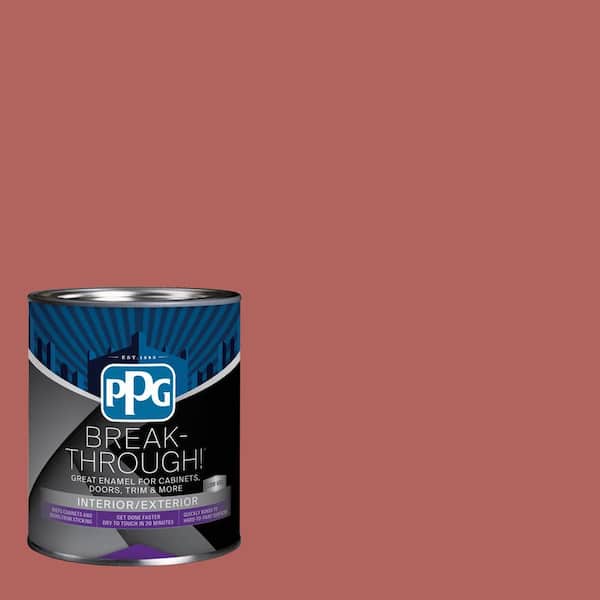 1 qt. PPG1057-6 Sienna Red Semi-Gloss Door, Trim & Cabinet Paint