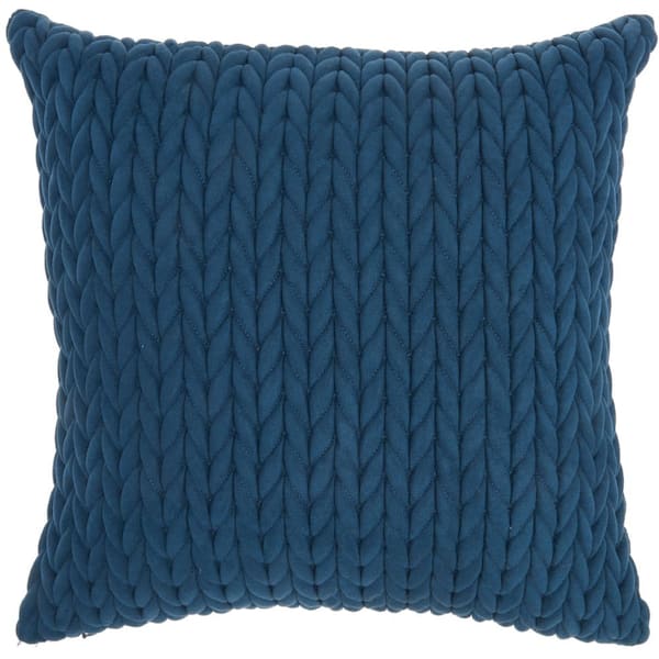 Blue cheap suede pillows