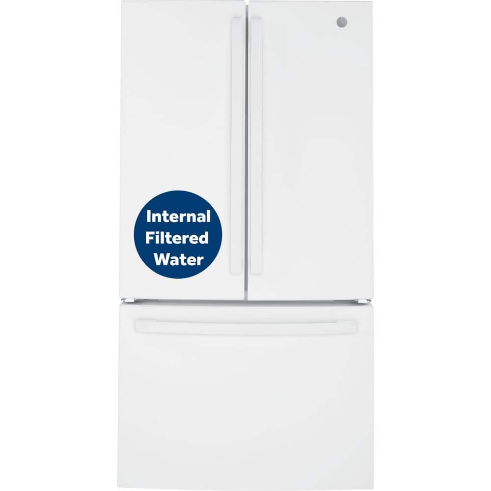27 cu. ft. French Door Refrigerator in White with Internal Dispenser, ENERGY STAR