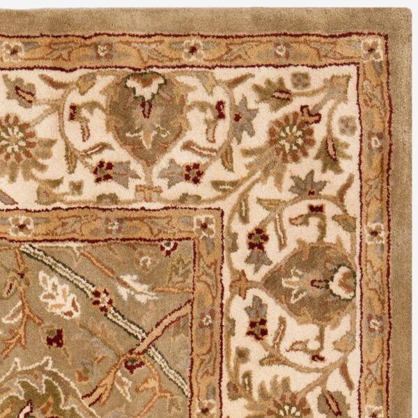 8' x 8' Round Safavieh Persian Legend Collection PL819A Handmade Traditional Premium Wool Area Rug Beige Light Green 8' x 8' Round Safavieh Persian Legend Collection PL819A Handmade Traditional Premium Wool Area Rug Beige Light Green