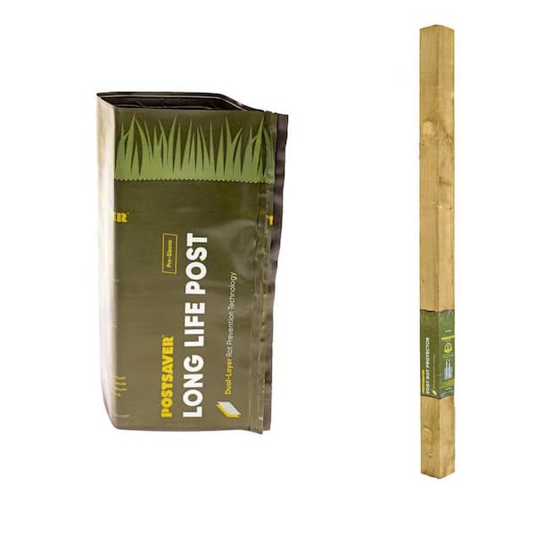 Post Saver 4.125 in. x 4.125 in. or 5 in. Dia Rot Protection Sleeve (10-Pack)