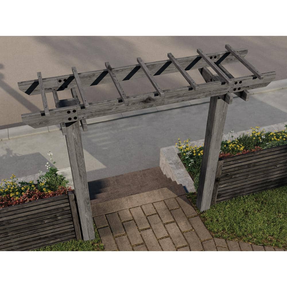 Charcoal Cedar Wildwood Garden Arbor, 91.5"H