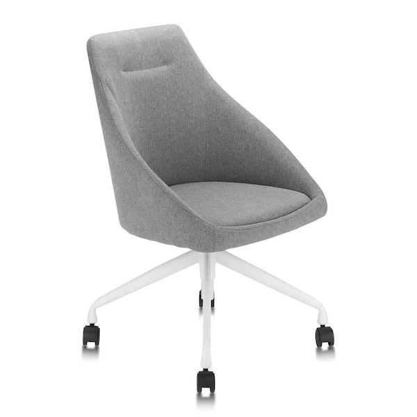 Furniture of America Isla Gray Fabric Upholstered Swivel Task Chair