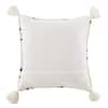 Home Decorators Collection Cream Geometric Diamond 18 in. x 18 in. Square Decorative  Throw Pillow with Tassels S00161061270 - The Home Depot