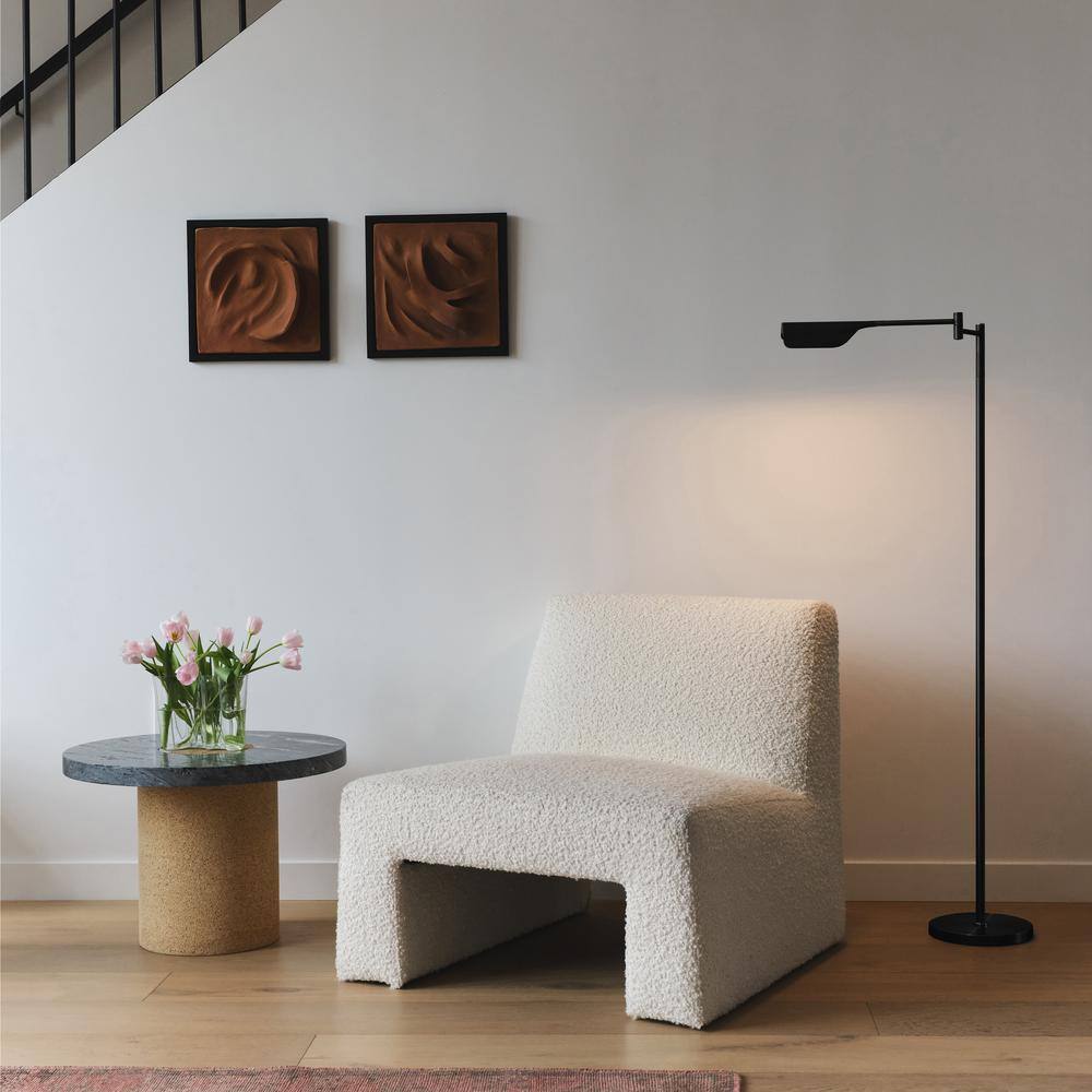 Black Adjustable 3-Way LED Task Floor Lamp