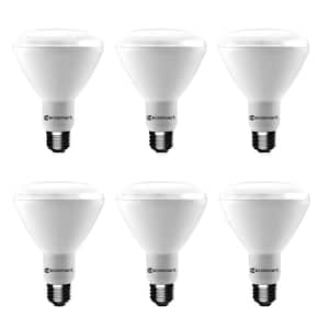 65-Watt Equivalent BR30 Dimmable LED Light Bulb Soft White (6-Pack)