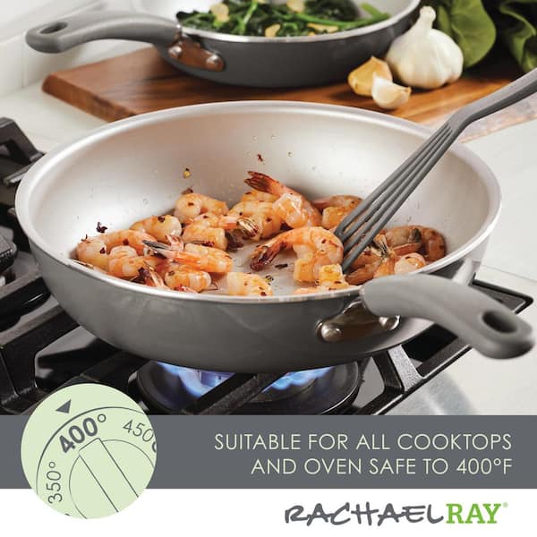 Rachael Ray Create Delicious Nonstick Cookware Pots and Pans Set