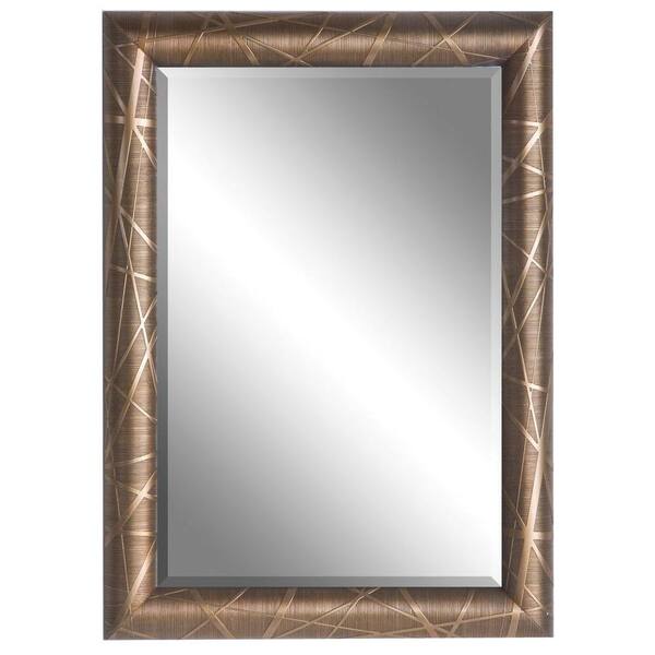 Global Direct 43 in. x 31 in. Golden Bronze Wood Framed Mirror-DISCONTINUED