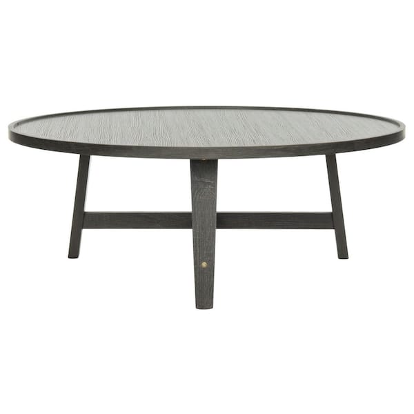 SAFAVIEH Malone 36 in. Dark Gray Wood Coffee Table