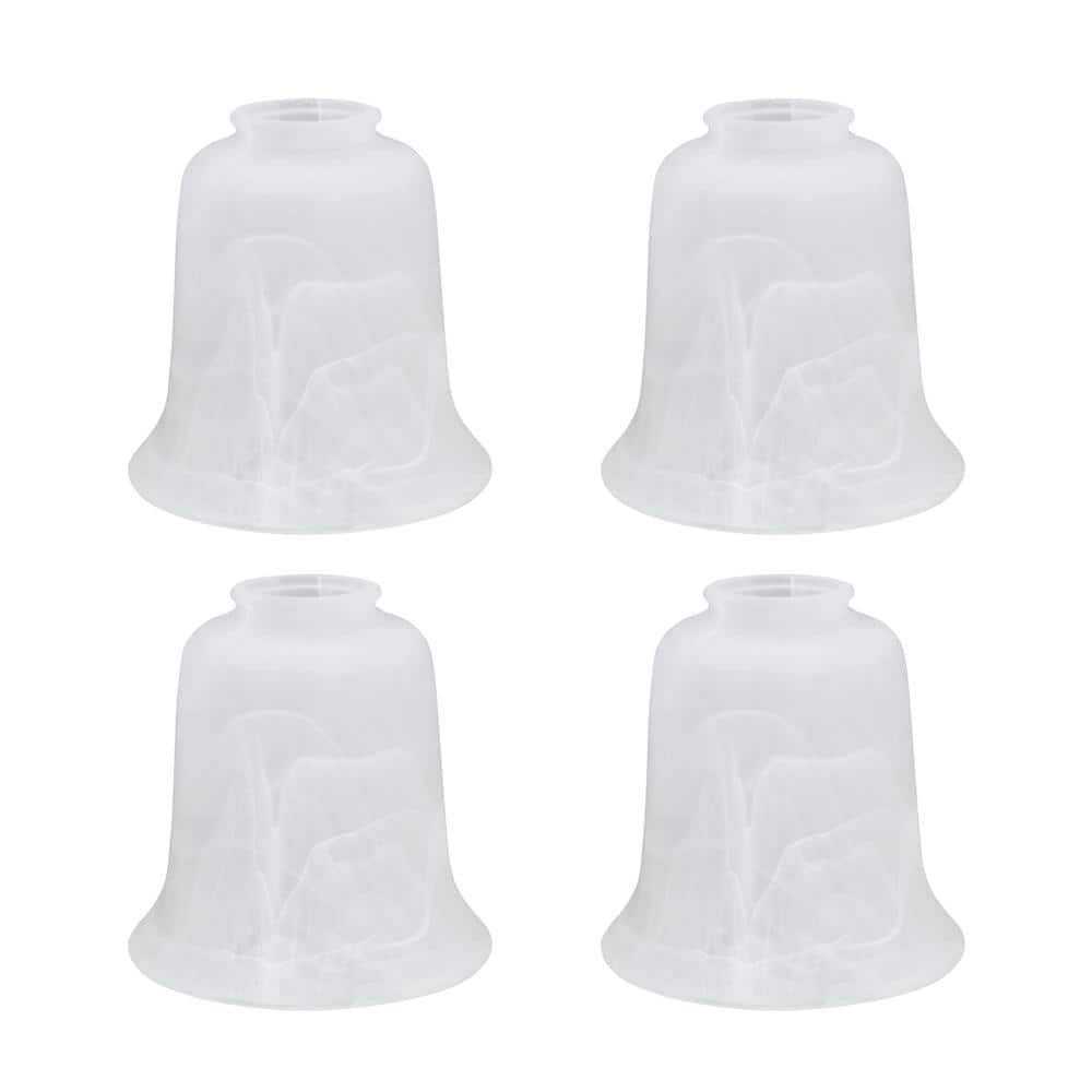 5-1/4 in. Alabaster Bell Shaped Ceiling Fan Replacement Glass Shade (4-Pack) price history on PriceWatchPro
