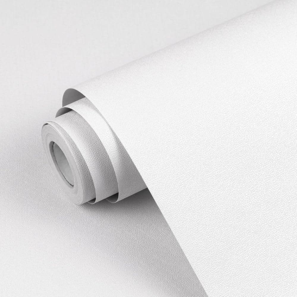 Matte Contact Paper White Contact Paper Solid White Peel and Stick Wallpaper 17.3