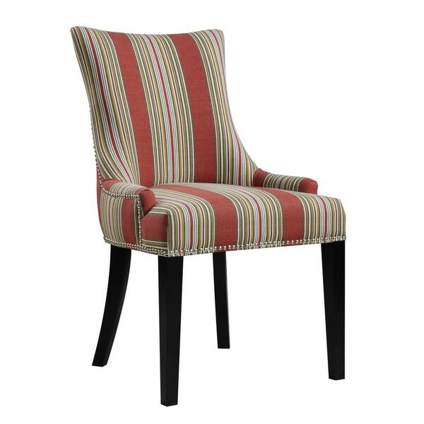 PRI Red Fabric Side Chair