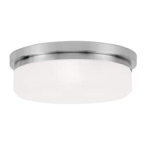Barwick 3 Light Brushed Nickel Flush Mount or Wall Mount