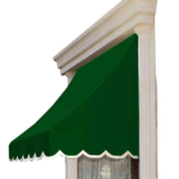 AWNTECH 6.38 ft. Wide Nantucket Window/Entry Fixed Awning (44 in. H x 36 in. D) in Forest
