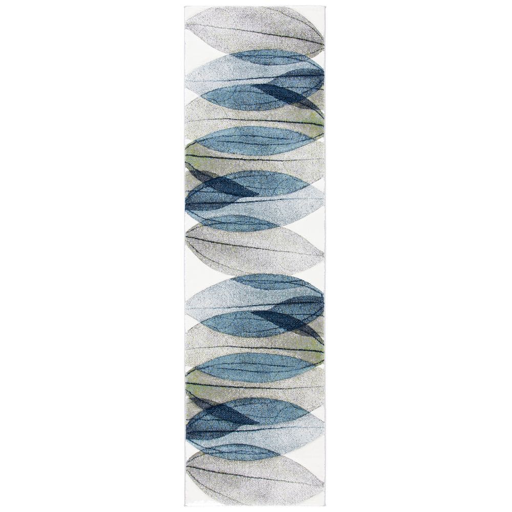 Hollywood 2 ft. x 6 ft. Ivory/Blue/Green Abstract Geometric Runner Rug price history on PriceWatchPro
