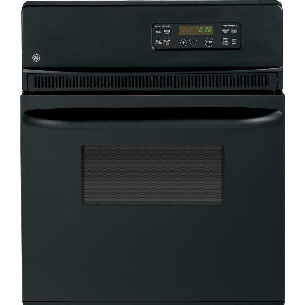 24" Black Self-Cleaning Electric Single Wall Oven