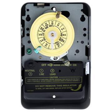 T100 Series 40 Amp 125V SPST 24-Hour Mechanical Time Switch with Indoor Enclosure