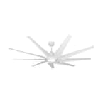 Liberator WiFi 72 in. LED Indoor/Outdoor Pure White Smart Ceiling Fan with Light with Remote Control