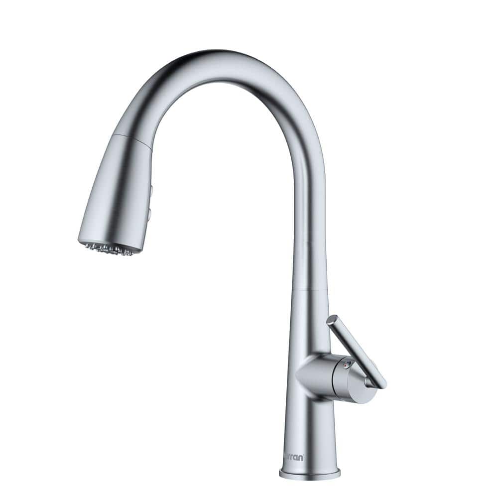 Stainless Steel Single Handle Pull Down Sprayer Kitchen Faucet