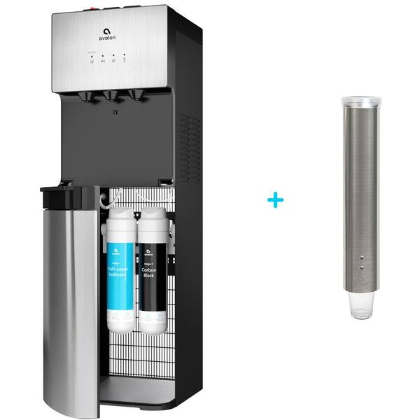 Avalon A5 Stainless Steel Water Cooler Dispenser Plus Cup Dispenser A5cd The Home Depot