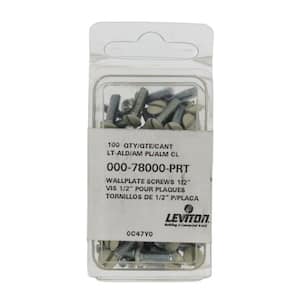 Thread 1/2 in. Long 6-32 Replacement Wallplate Screws in Light Almond