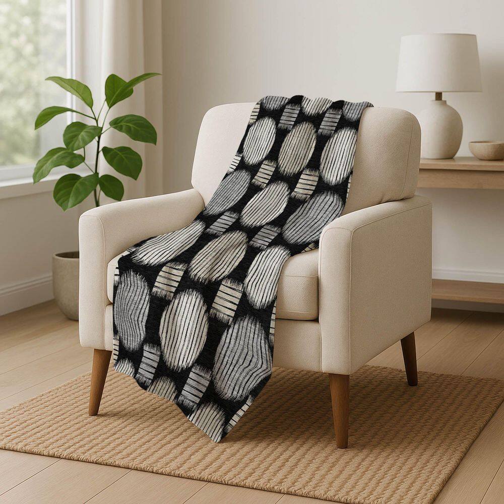Rthro Rigs Addison Rugs Premium Machine Washable ASB900 Black 50 in. x 70 in ...