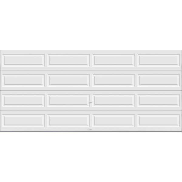 Clopay Classic Steel Long Panel 16 ft x 7 ft Insulated 12.9 R-Value  White Garage Door without Windows