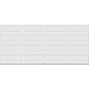 Classic Collection 16 ft. x 7 ft. 18.4 R-Value Intellicore Insulated Solid White Garage Door
