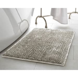 MODERN THREADS 2-Pack Solid Loop Cotton 21x34 inch Bath Mat Set with non- slip backing Silver 5CN2KBTE-SIL-ST - The Home Depot