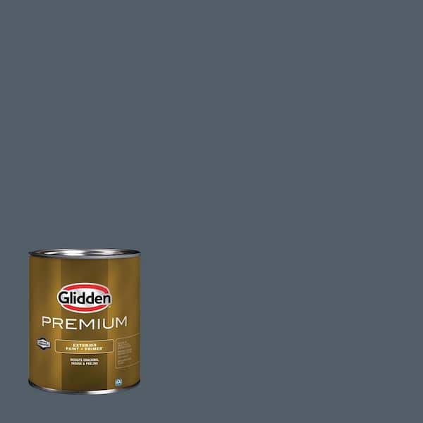 Glidden Premium 1 qt. PPG1040-7 Goblin Satin Exterior Latex Paint