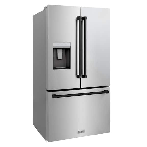 ZLINE Kitchen and Bath 36 in. 3-Door French Door Refrigerator w