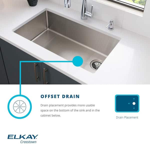 Elkay Crosstown 15 in. Drop-In/Undermount Single Bowl 20
