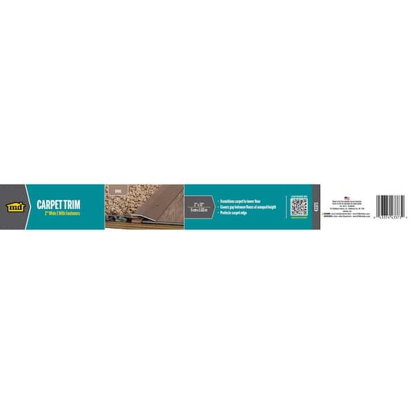 M-D Building Products - 2"X 72" SPICE ALUMINUM CARPET TRIM W/SCREW NAILS