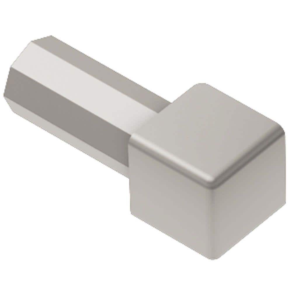 Quadec Satin Nickel Anodized Aluminum 3/8 in. x 1 in. Metal Inside/Outside Corner price history on PriceWatchPro