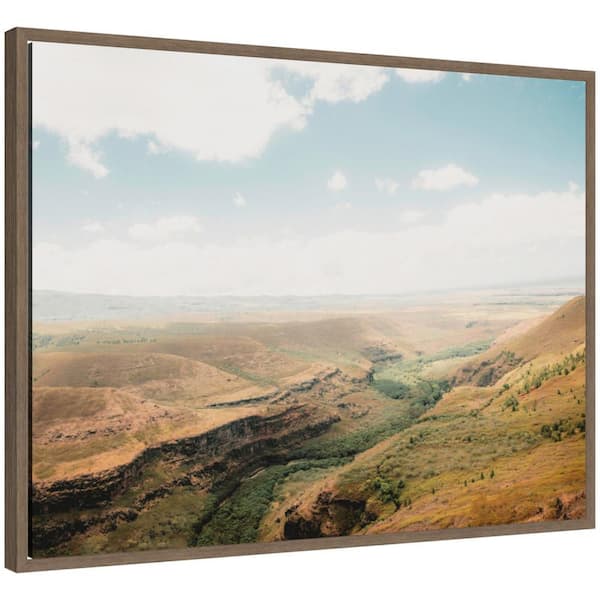 Sylvie "Rolling Hills and Open Pastures" by Alicia Abla Brown Framed Art Print 30 in. x 23 in.